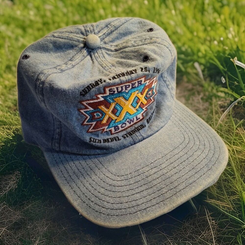 Vintage NFL 1996 Super Bowl 30 XXX SnapBack Hat Cap Cowboys vs Steelers